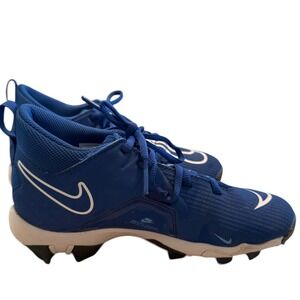 Nike Alpha Menace Shark 3 Kids Football Cleats Blue Fastflex Shoes Activewear